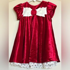 18M Bonnie Baby Crushed Velvet Holiday Dress
